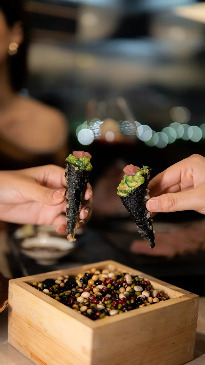 Small bite served at the table at TEPPEN Ekkamai