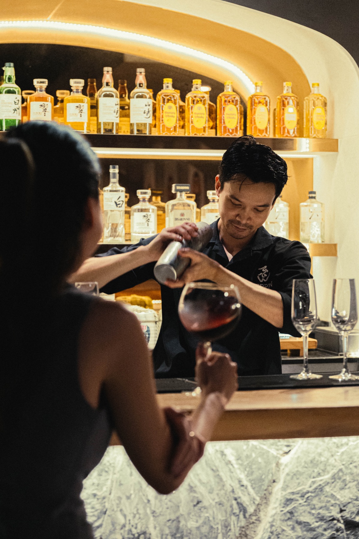 Sathorn bar atmosphere at TEPPEN Sathorn