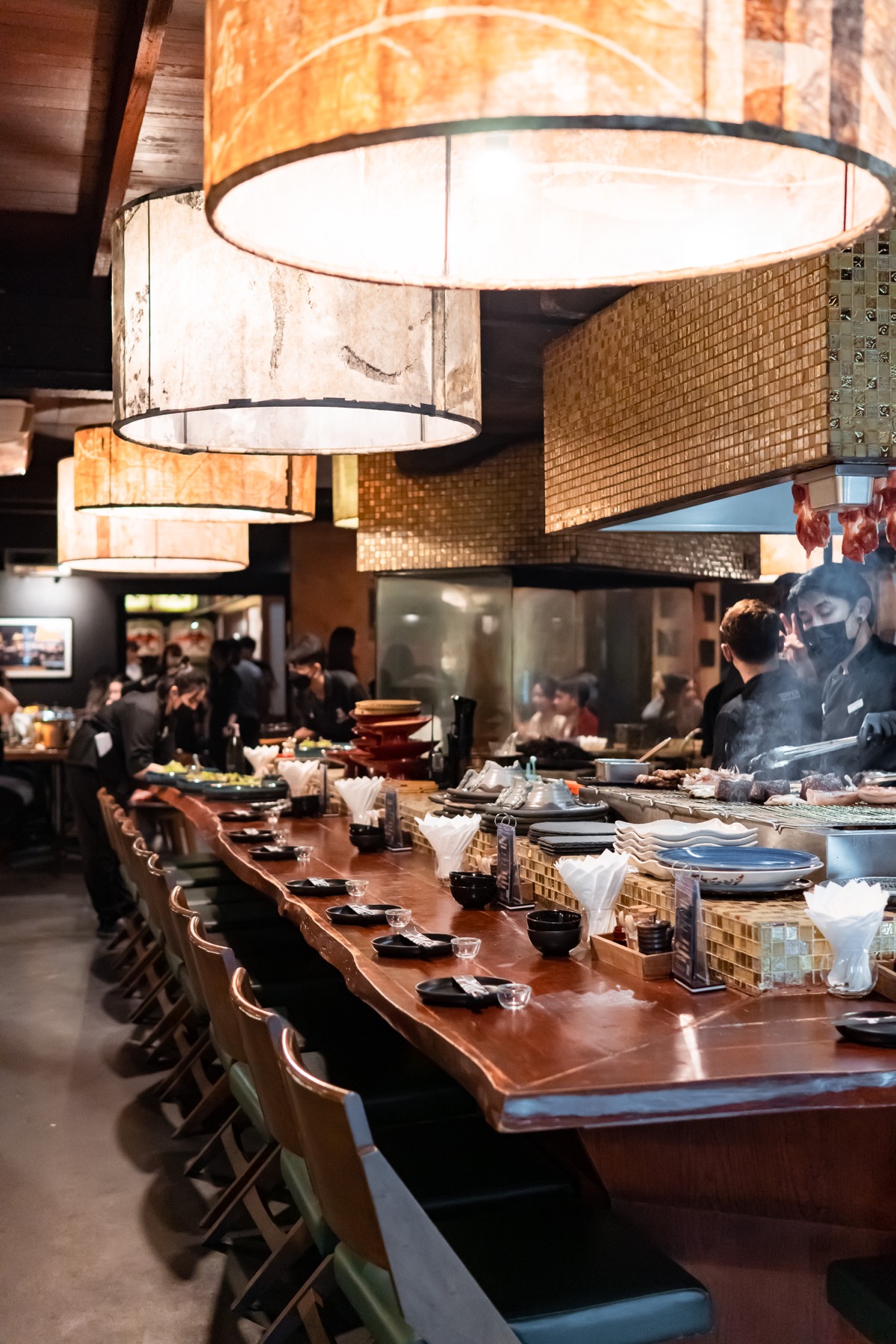 Counter bar atmosphere at TEPPEN Sathorn