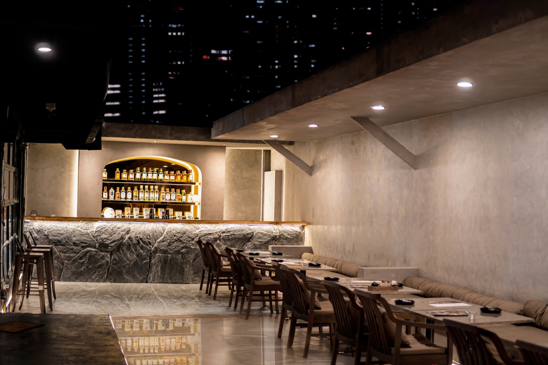 Outside bar table at TEPPEN Sathorn